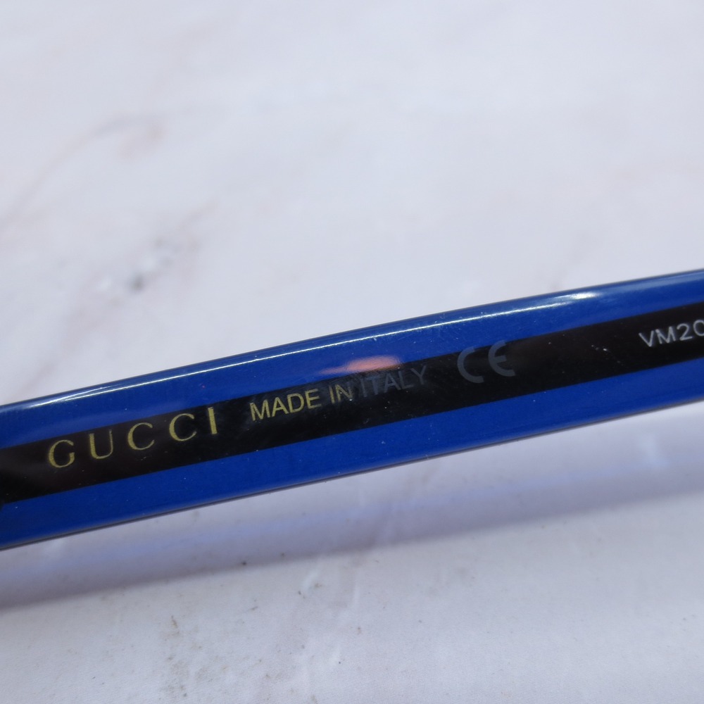 Gucci GG0015O 007 Tortoise Blue Red Web Stripe Eyeglasses Frames 53-20-145 Italy - Picture 6 of 8